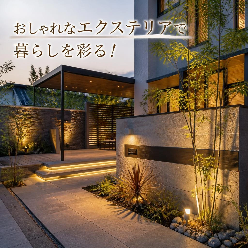 おしゃれなエクステリアで暮らしを彩る！