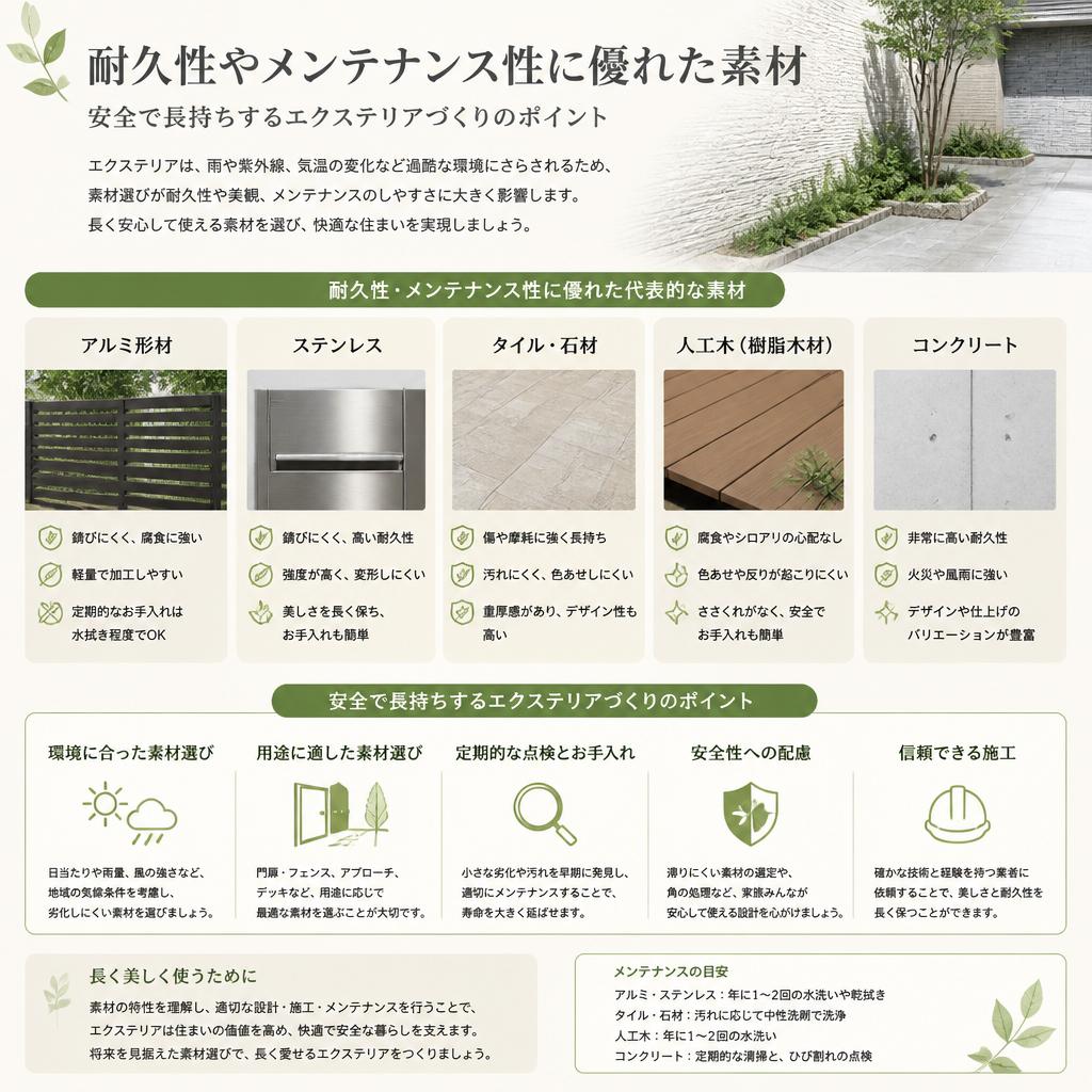 安心安全な素材と技術