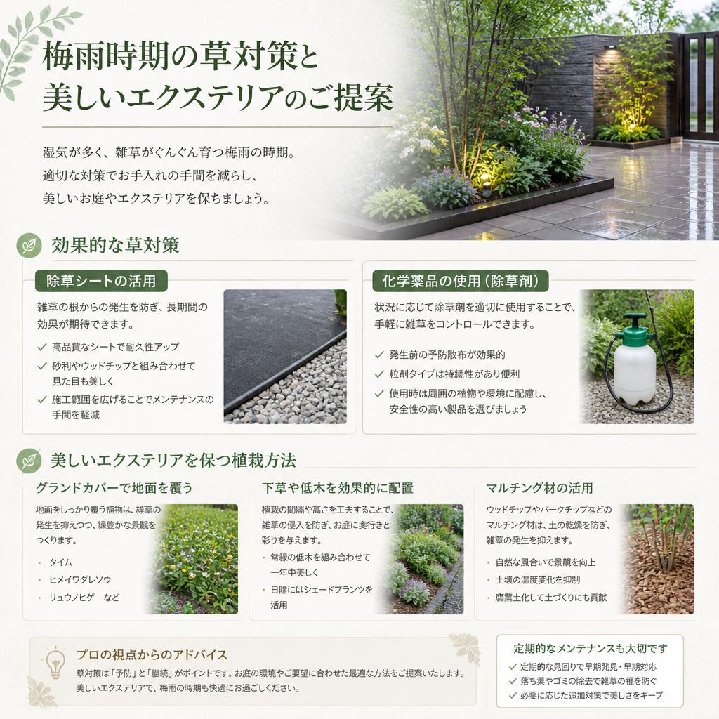 梅雨に効く！草対策アイデア