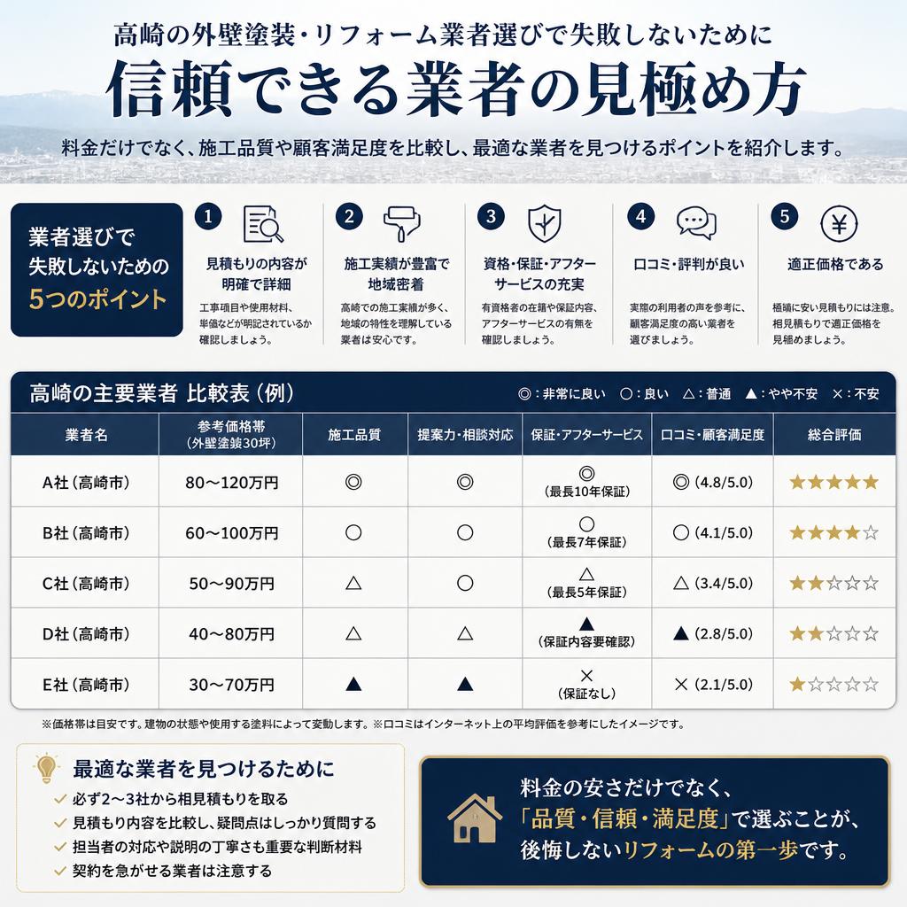 業者比較！どこに頼むべき？